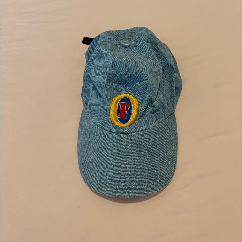 Blue Denim Cap with Logo